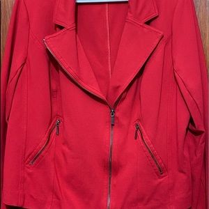 Red Moto zip up jacket
